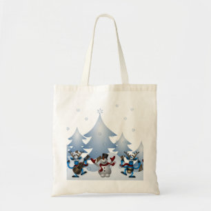 Personalised Decorative Christmas Snowman Tote Bag