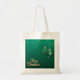 Personalised Decorative Merry Christmas Swirl Tote Bag