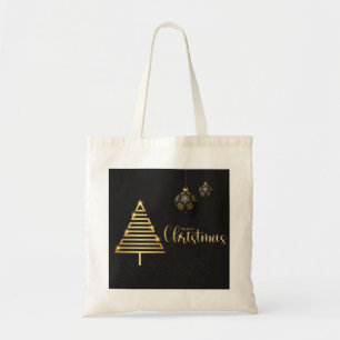 Personalised Decorative Merry Christmas Swirl Tote Bag