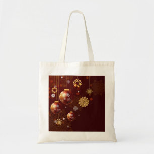Personalised Decorative Merry Christmas Swirl Tote Bag