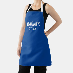 Personalised Deep Blue Apron