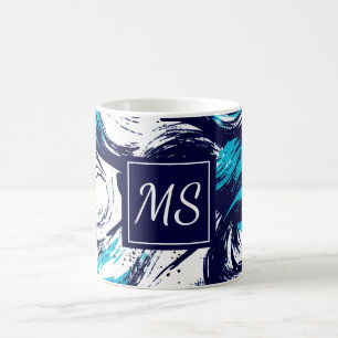 Personalised Deep Ocean Print Coffee Mug