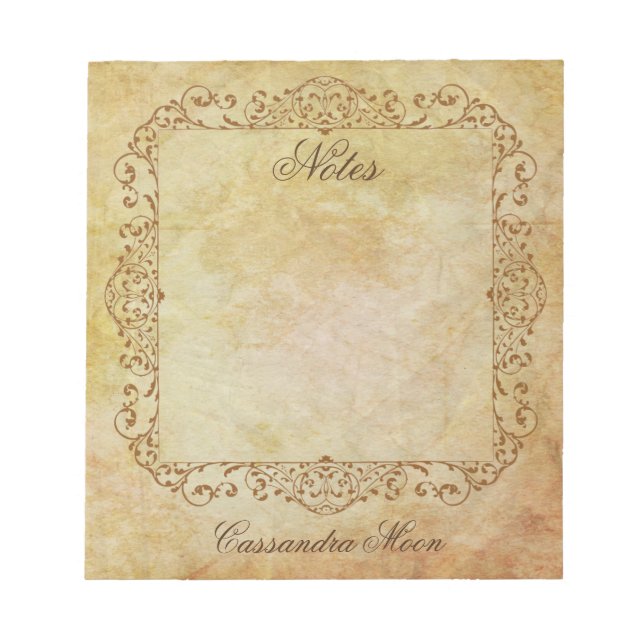 Personalised Delicate Fairy Tale Notepad (Front)