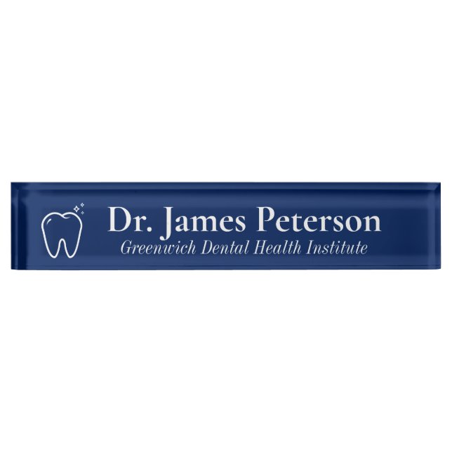 Personalised Dental Nameplate (Front)