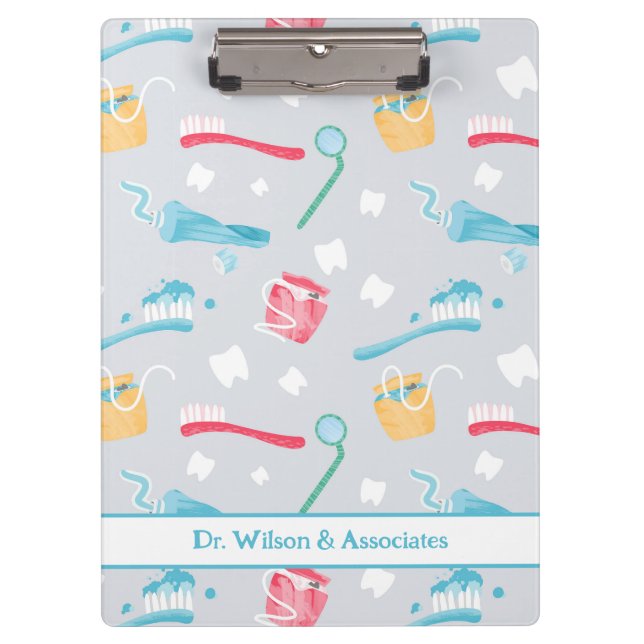 Personalised Dental Practice Dental Supplies Clipboard (Front)
