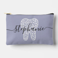 Personalised Dental Squad Leopard Print Tooth