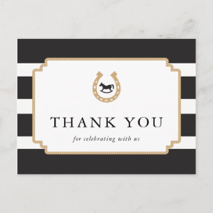 Personalised Derby Thank You Postcard Baby Shower