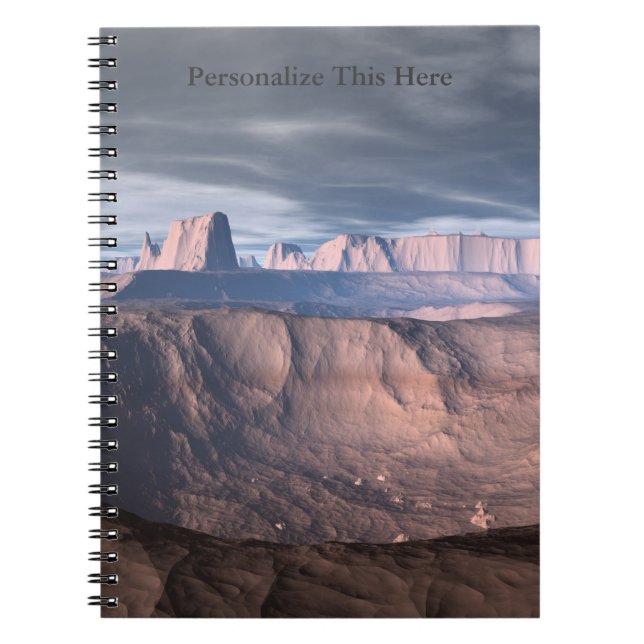 Personalised Desert of Ode Spiral Notebook (Front)