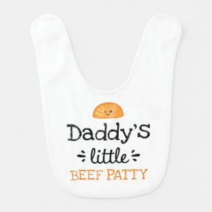 Personalised Design   [Any Text's] Little Beef Pat Bib
