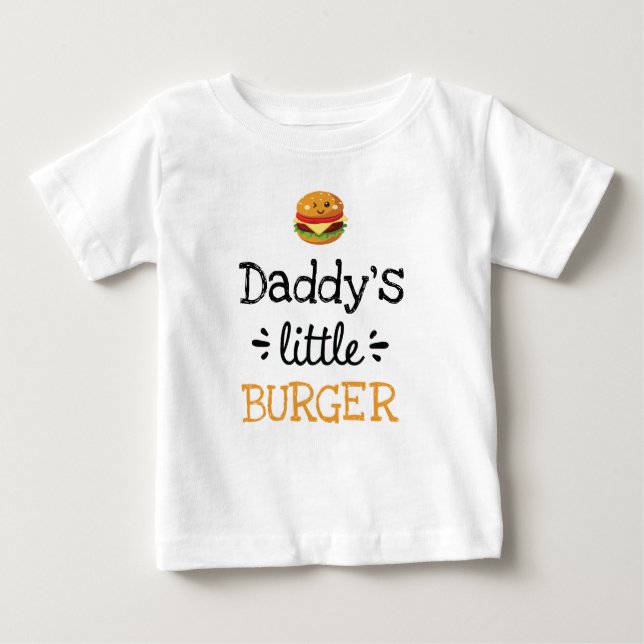 Personalised Design | [Any Text's] Little Burger Baby T-Shirt (Front)