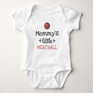 Personalised Design   [Any Text's] Little Meatball Baby Bodysuit