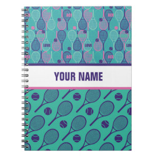 Personalised Design for Tennis players, coaches... Notebook