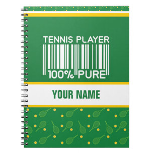 Personalised Design for Tennis players, coaches... Notebook