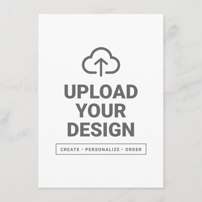 Personalised Design Menu (Front)