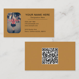 Personalised Design with Photo Professional Business Card