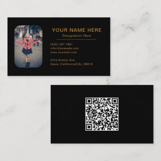 Personalised Design with Photo Professional Business Card
