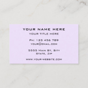 Personalised Design Your Own Business Card Example
