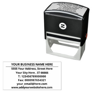 Personalised Design Your Own Custom Address Stamp