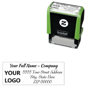 Personalised Design Your Own Name Address Stamp