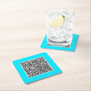 Personalised Design Your Own QR Code Paper Coaster