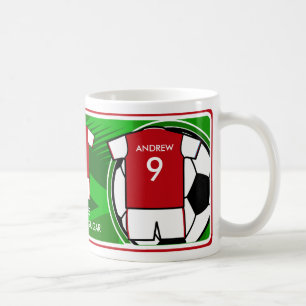 Personalised Designer Soccer mug RW