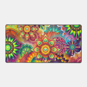 Personalised Desk Mat, Desk mat, Mandala Desk Mat, Desk Mat