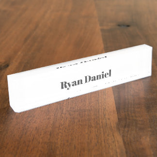 Personalised Desk Name Plate