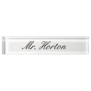 Personalised Desk Nameplate
