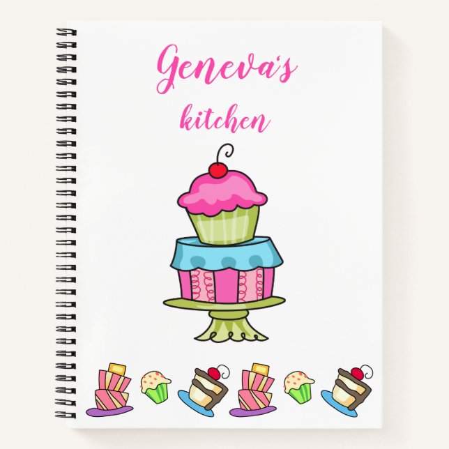 Personalised Dessert Notebook (Front)