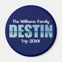 Personalised Destin Beach Trip Cool Blue