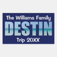 Personalised Destin Beach Trip Cool Ocean