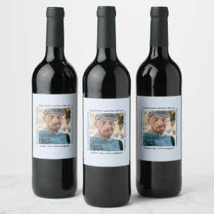 Personalised Details Funny Characteristics Traits  Wine Label