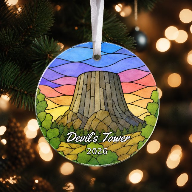 Personalised Devil’s Tower National Monument Acryl Ornament (Creator Uploaded)