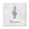Personalised Diamond Music Note Floral Damask