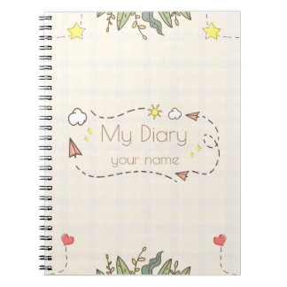 Personalised Diary Notebook with Name