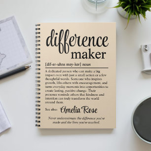 Personalised Difference Maker Definition Notebook