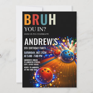 Personalised Digital Boy birthday Invitation