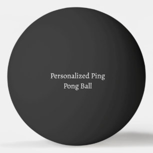 Personalised Dimensions 1.57" Black Ping Pong Ball
