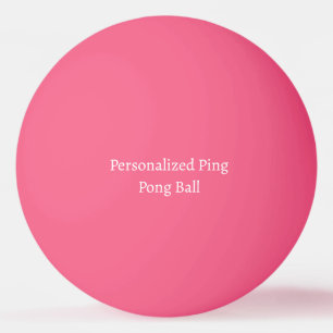 Personalised Dimensions 1.57" Pink Ping Pong Ball