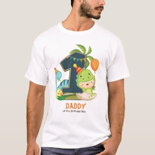 Personalised Dino Birthday Tshirt for Daddy