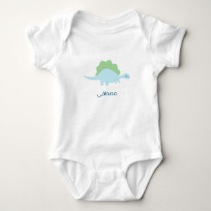 Personalised, dinosaurاسم البيبي baby bodysuit