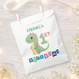 Personalised Dinosaur 1st Birthday Party Favour Ba Favour Bag