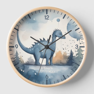 Personalised Dinosaur Clock