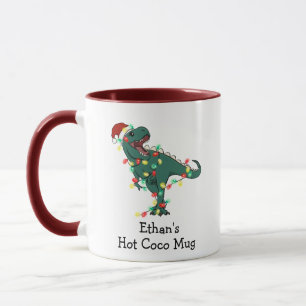 Personalised Dinosaur Hot Coco Mug