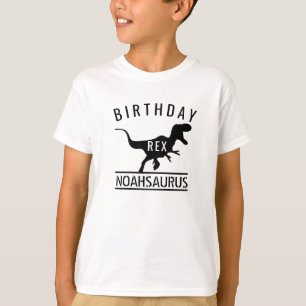 Personalised Dinosaur Kids Birthday T-Shirt
