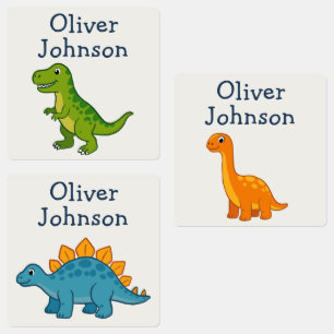 Personalised Dinosaur Kids Name School