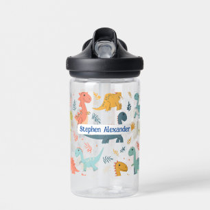 Personalised Dinosaur Kid's Water Bottle