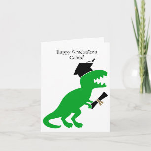 Personalised Dinosaur Kindergarten Graduation  Card