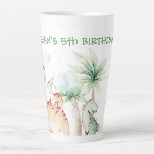 Personalised Dinosaur Latte Mug