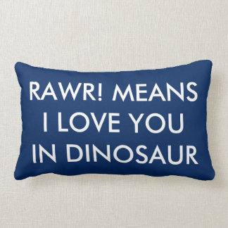 Personalised Dinosaur Lumbar Pillow Dino Decor